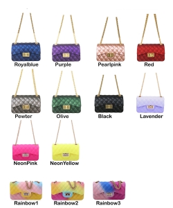 Fashion Jelly Quilted Small Messenger Bag JP067